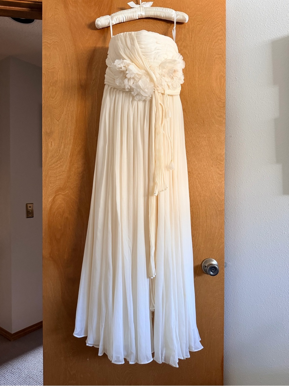 J.Crew Wedding Collection Silk Strapless Bridal Gown — Ivory, Size 2